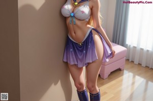 A girl in a dress and boots sitting on a ledge.